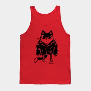 badass kitten Tank Top